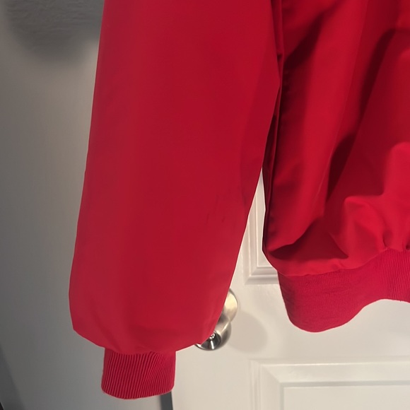 VTG Land’s End thick red squall coat XL  jacket outdoor classic oversized warm - Picture 11 of 11